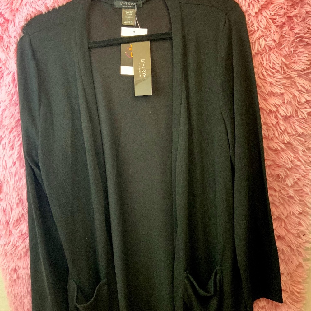 Long black sweater